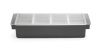 HENDI Barmeno dėžutė gėrimų priedams – 4 įdėklai, BarUp, 480x150x(H)100mm 552025 | E-gastro