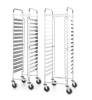 HENDI Transportavimo vežimėlis Kitchen Line, 15x 600x400, Sidabro, 470x620x(H)1735mm 813287 | E-gastro