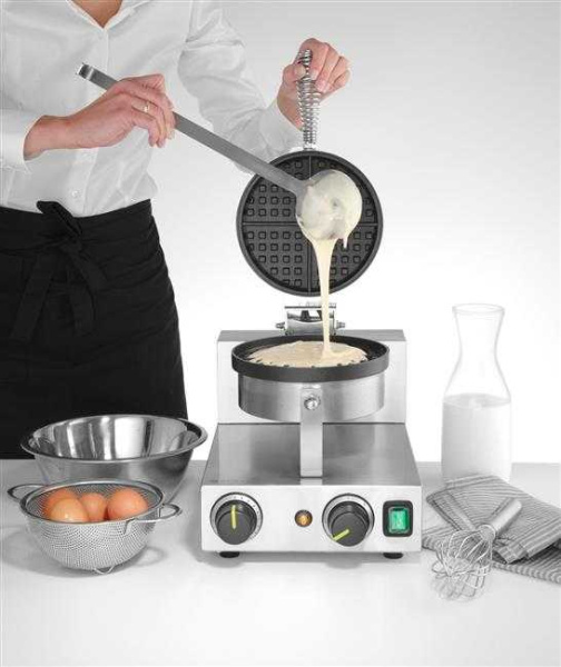 HENDI Apvali vaflinė belgiškiems vafliams, 230 V / 1000 W, 250×491×(H)285 mm 212172 | E-gastro