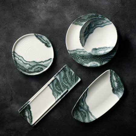 FINE DINE Dubuo Tide Black, kreminis, ø230mm, 6 vnt. TDBKWOB21 | E-gastro