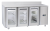 COOL HEAD Šaldomas stalas QRG3200SG, stiklinės durys GN 1/1, 230V/100W, 700x950x1815 mm QRG 3200SG | E-gastro