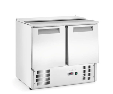 ARKTIC 2 durų šaldomas stalas salotoms su atlenkamuju dangčiu, 247L, 900x700x(H)860mm 236161 | E-gastro