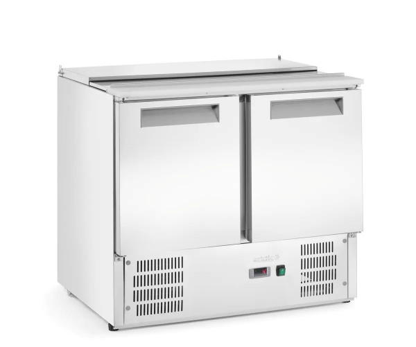 ARKTIC 2 durų šaldomas stalas salotoms su atlenkamuju dangčiu, 247L, 900x700x(H)860mm 236161 | E-gastro