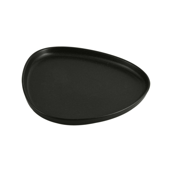 FINE DINE Trikampė lėkštė Coal, juoda, ø210 mm, 6 vnt. 04ALM007011 | E-gastro