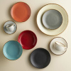 FINE DINE Lėkštė aukštu krašteliu Ironstone, juoda, ø270 mm, 6 vnt. 04SWA000001 | E-gastro