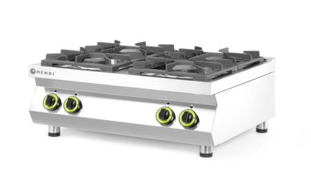 HENDI dujinė viryklė, 4 degikliai, Kitchen Line – statoma ant stalviršio, Kitchen Line, 19kW, 800x700x(H)310mm 227381 | E-gastro