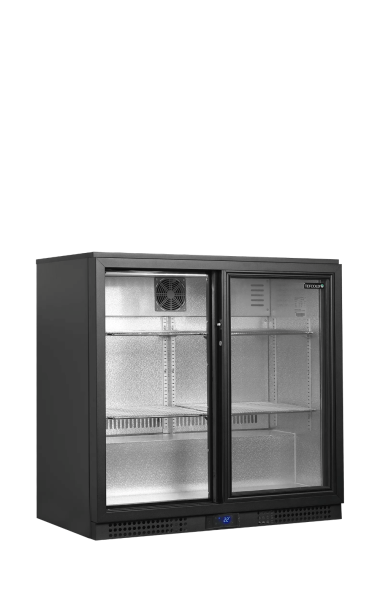 TEFCOLD Pobarinis šaldytuvas BA21S, 2 stumdomos stiklinės durys, 196 l., 900 x 515 x 900 mm 45473 | E-gastro