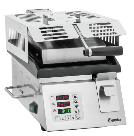 BARTSCHER Elektrinis skaitmeninis kontaktinis grilis DT 2000 1G, lygus viršus ir apačia, 230V/2kW 370211 | E-gastro