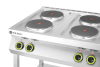 HENDI Kitchen Line 4 degiklių elektrinė viryklė, 400 V / 10400 W, 800 x 700 x (A) 900 mm 226223 | E-gastro