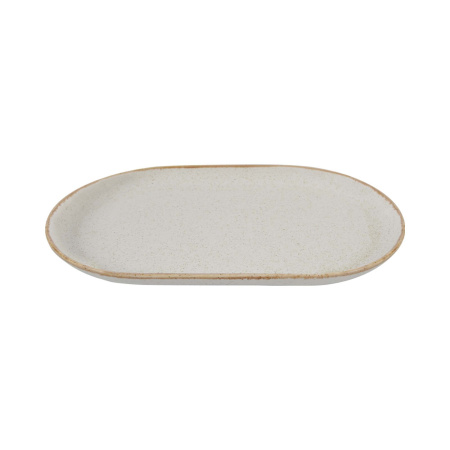 FINE DINE Ovali lėkštė Sand, kreminė, 300x150 mm, 6 vnt. 04ALM001955 | E-gastro