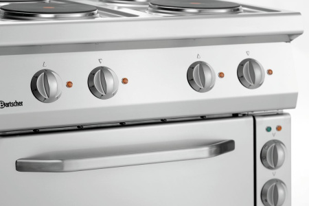BARTSCHER Elektrinė viryklė 700, 4 kaitviečių su konvekcine orkaite, 400V / 14,05 kW 286225 | E-gastro