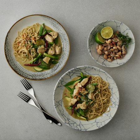 FINE DINE Dubuo Homespun Accents, pilka, ø248 mm, 12 vnt. HAJGEVB91 | E-gastro