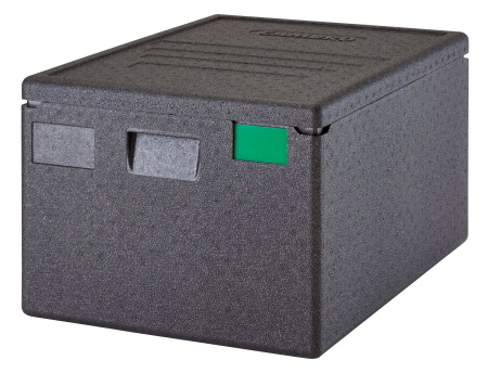 CAMBRO Termokonteineris Cam GoBox, įkraunamas iš viršaus, 600x400 mm, 80L, Juodas, 690x490x(H)370mm EPP4060T300110 | E-gastro