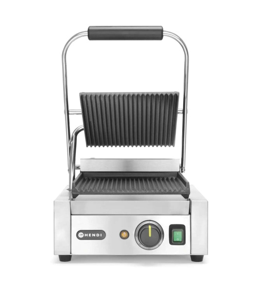 HENDI Vienpusis kontaktinis grilis, rifliuotas viršus ir apačia, 310x375x(H)216mm 263501 | E-gastro