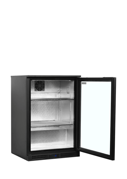TEFCOLD Pobarinis šaldytuvas BA16H, 1 varstomos stiklinės durys, 125 l., 600 x 520 x 870 mm 45469 | E-gastro