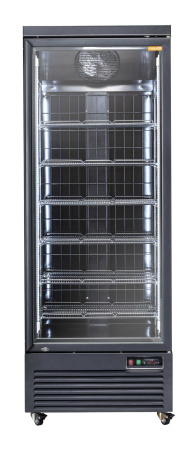 COOL HEAD Šaldiklis RFG750B, stiklinės durys, juodas, 560 l. RFG 750B | E-gastro