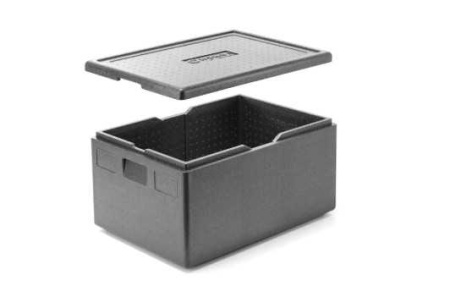 HENDI Termokonteineris iš kopolimero piocelan, Kitchen Line, GN 1/1, 80L, Juodas 707456 | E-gastro