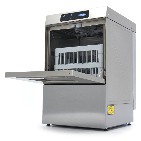 MAXIMA Po stalviršiu montuojama indaplovė 40 x 40 cm su skalavimo priemonės siurbliu, skaitmeninis ekranas 230 V 09211002 | E-gastro