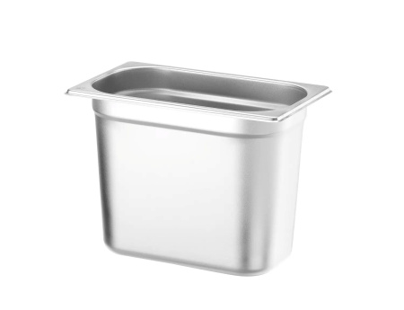 HENDI Konteineris GN 1/4, Budget Line, 5.5L, nerūdijantis plienas, 265x162x(H)200mm 800553 | E-gastro