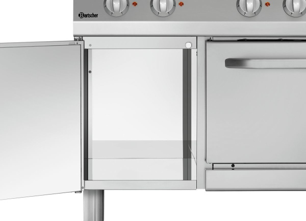 BARTSCHER Elektrinė viryklė 700, 6 kaitviečių su konvekcine orkaite, 400V / 19,25 kW 286247 | E-gastro