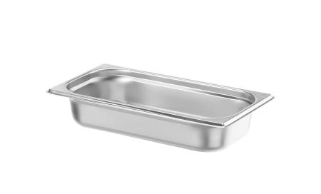 HENDI Konteineris GN 1/3, Budget Line, 2,5L, nerūdijantis plienas, 325x176x(H)65mm 800423 | E-gastro