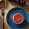 FINE DINE Plati lėkštė Iris, mėlyna, ø240 mm, 6 vnt. 778197 | E-gastro