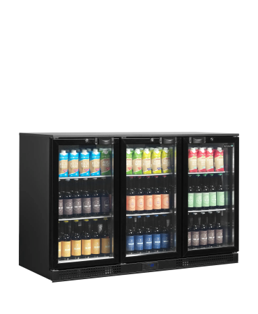 TEFCOLD Pobarinis šaldytuvas DB301H-3, 3 varstomos stiklinės durys, 300 l., 1350 x 520 x 870 mm 44727 | E-gastro