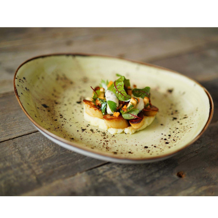 FINE DINE Ovalus dobuo Olive, žalias, 250x160 mm, 6 vnt. 778012 | E-gastro