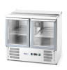 ARKTIC šaldomas 2 durų įstiklintas stalas su atlenkiamu dangčiu 247 L 900x700x(H)860mm 236246 | E-gastro