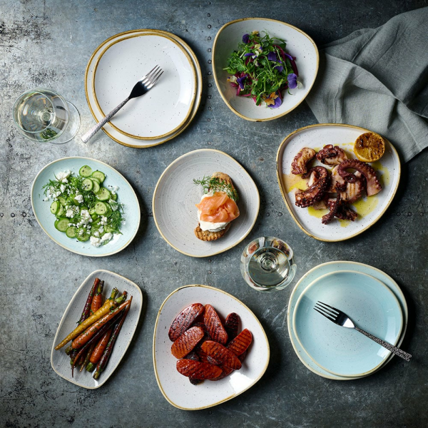 FINE DINE Lėkštė Duck Egg Blue, melsva, ø264 mm, 6 vnt. SDESOG101 | E-gastro