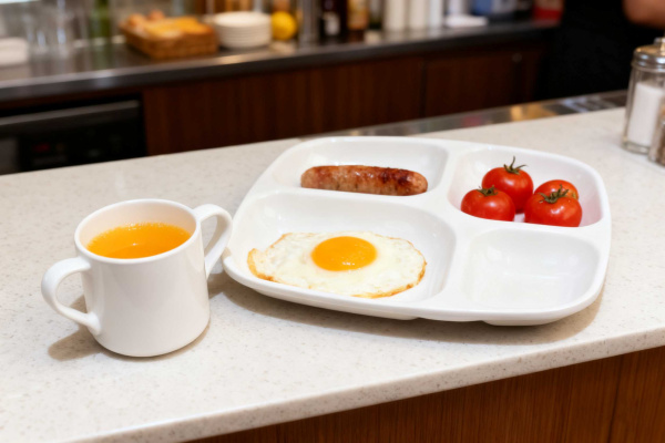 BUFETT Keturių dalių melamino lėkštė, ø 262 mm P0008 | E-gastro