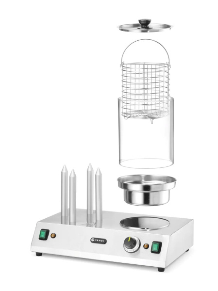 HENDI Dešrelių ir dešrainių bandelės šildytuvas, 500x310x(H)395mm 265031 | E-gastro