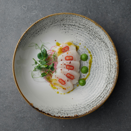 FINE DINE Dubuo Homespun Accents, pilka, ø248 mm, 12 vnt. HAJGEVB91 | E-gastro