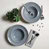 FINE DINE Plati lėkštė Stone, tamsiai pilka, ø 200 mm, 6 vnt. 04ALM005307 | E-gastro