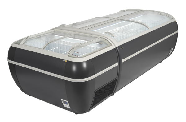 TEFCOLD Antracito prekybinis šaldytuvas, šaldiklis TWIN 220A CF 17333 | E-gastro