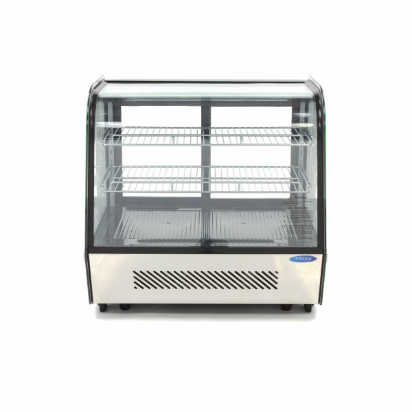 MAXIMA Vitrininis šaldytuvas 120 L 70 cm su galinėmis stumdomomis durimis 09400845 | E-gastro
