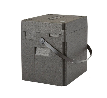 CAMBRO Termokonteineris Cam GoBox gėrimams, pakrovimas iš viršaus, 35L, Juodas, 420x335x(H)420mm EPPBEVBKST110 | E-gastro