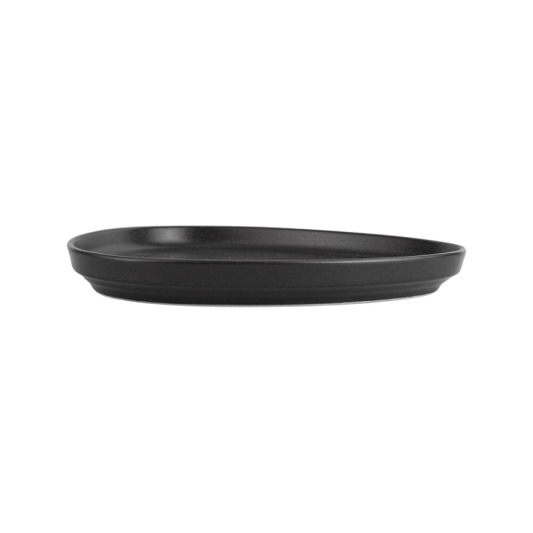 FINE DINE Trikampė lėkštė Coal, juoda, ø210 mm, 6 vnt. 04ALM007011 | E-gastro