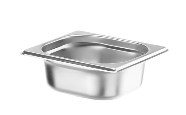 HENDI Konteineris GN 1/6, Budget Line, 1L, nerūdijantis plienas, 176x162x(H)65mm 800621 | E-gastro